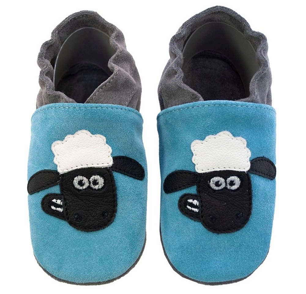 HOBEA-Germany »Kitaschuhe Hausschuhe Kinderschuhe mit Shaun das Schaf« Lauflernschuh