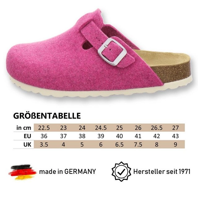 AFS-Schuhe »26900« Hausschuh für Damen aus Filz mit Fußbett, Made in Germany