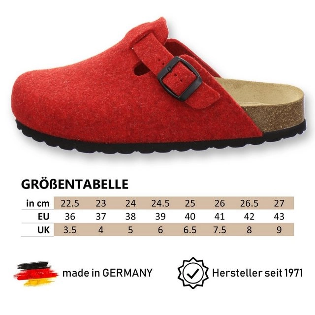 AFS-Schuhe »26900« Hausschuh für Damen aus Filz mit Fußbett, Made in Germany