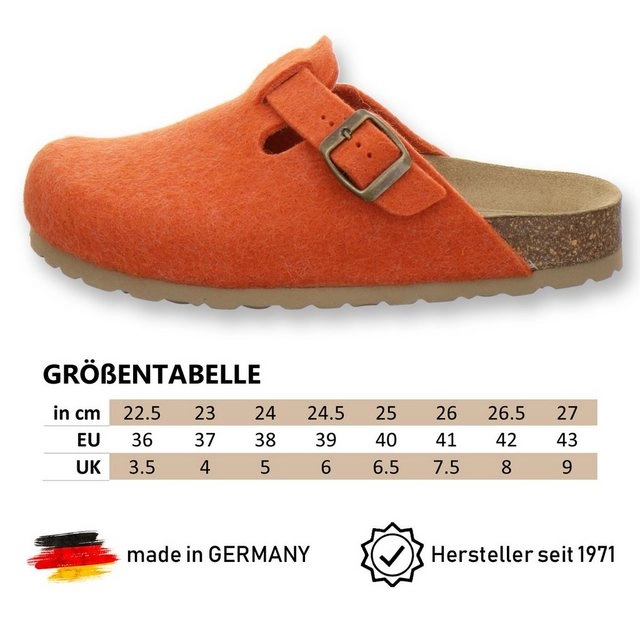 AFS-Schuhe »26900« Hausschuh für Damen aus Filz mit Fußbett, Made in Germany