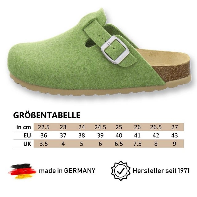 AFS-Schuhe »26900« Hausschuh für Damen aus Filz mit Fußbett, Made in Germany