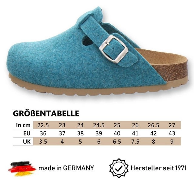 AFS-Schuhe »26900« Hausschuh für Damen aus Filz mit Fußbett, Made in Germany