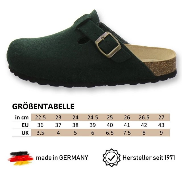 AFS-Schuhe »26900« Hausschuh für Damen aus Filz mit Fußbett, Made in Germany