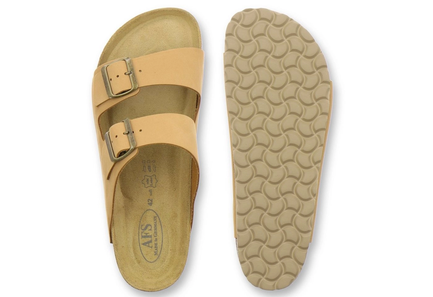 AFS-Schuhe »3100« Pantolette für Herren aus Leder mit Fußbett, Made in Germany