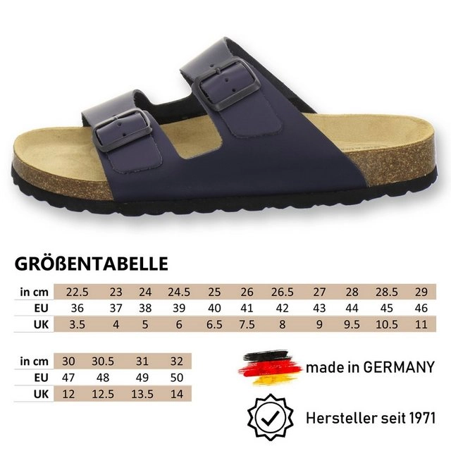 AFS-Schuhe »3100« Pantolette für Herren aus Leder mit Fußbett, Made in Germany