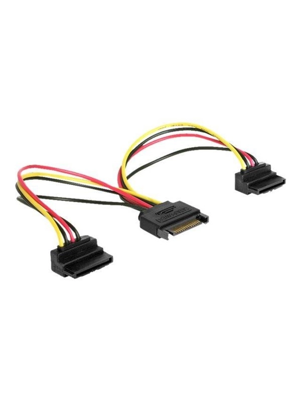Y-Kabel Power SATA 15 Pin > 2 x SATA HDD