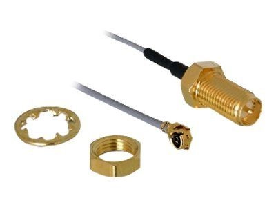 RP-SMA Buchse zum Einbau > MHF/U.FL-LP-068 Stecker, Adapter