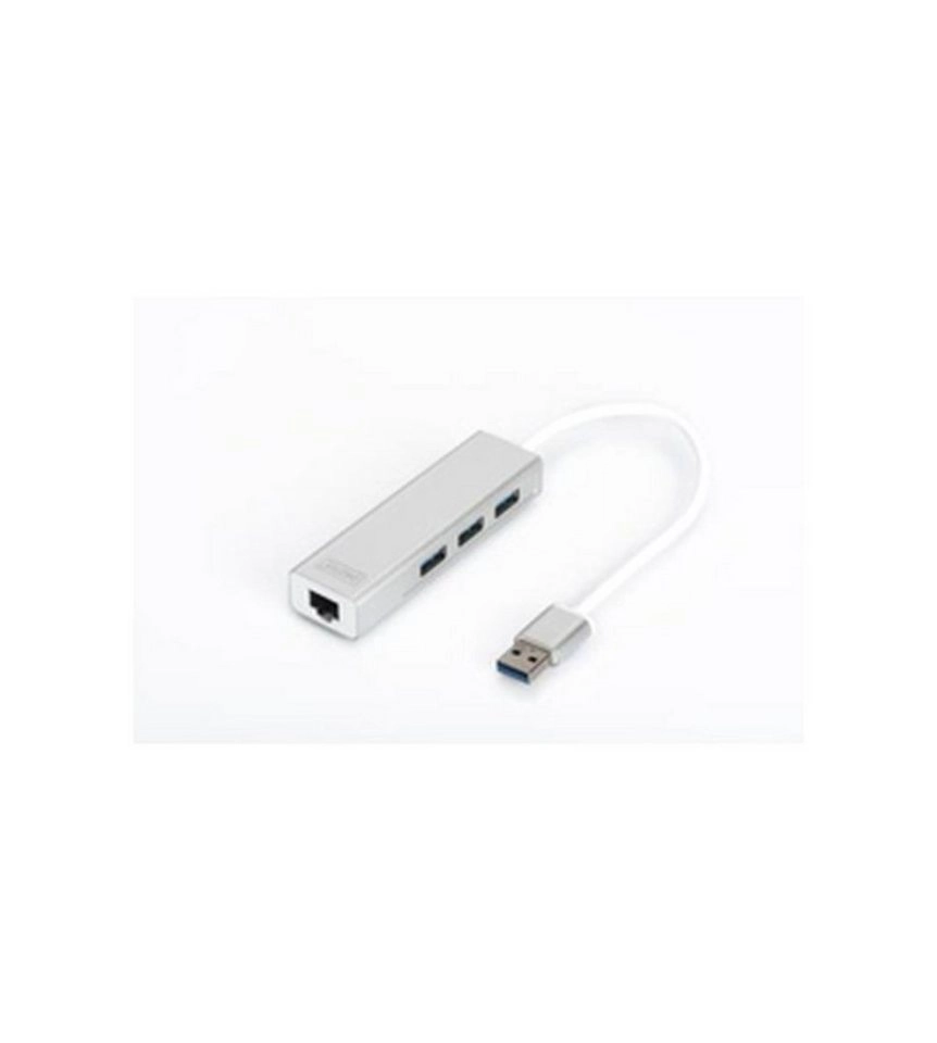 USB 3.0 3-Port Hub mit Gigabit LAN, USB-Hub