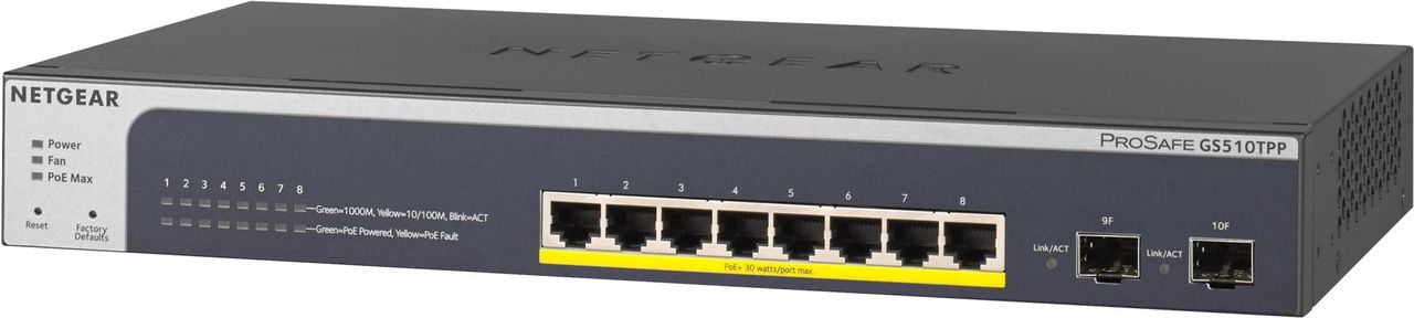 GS510TPP PoE/GE/GE/SMA/08, Switch