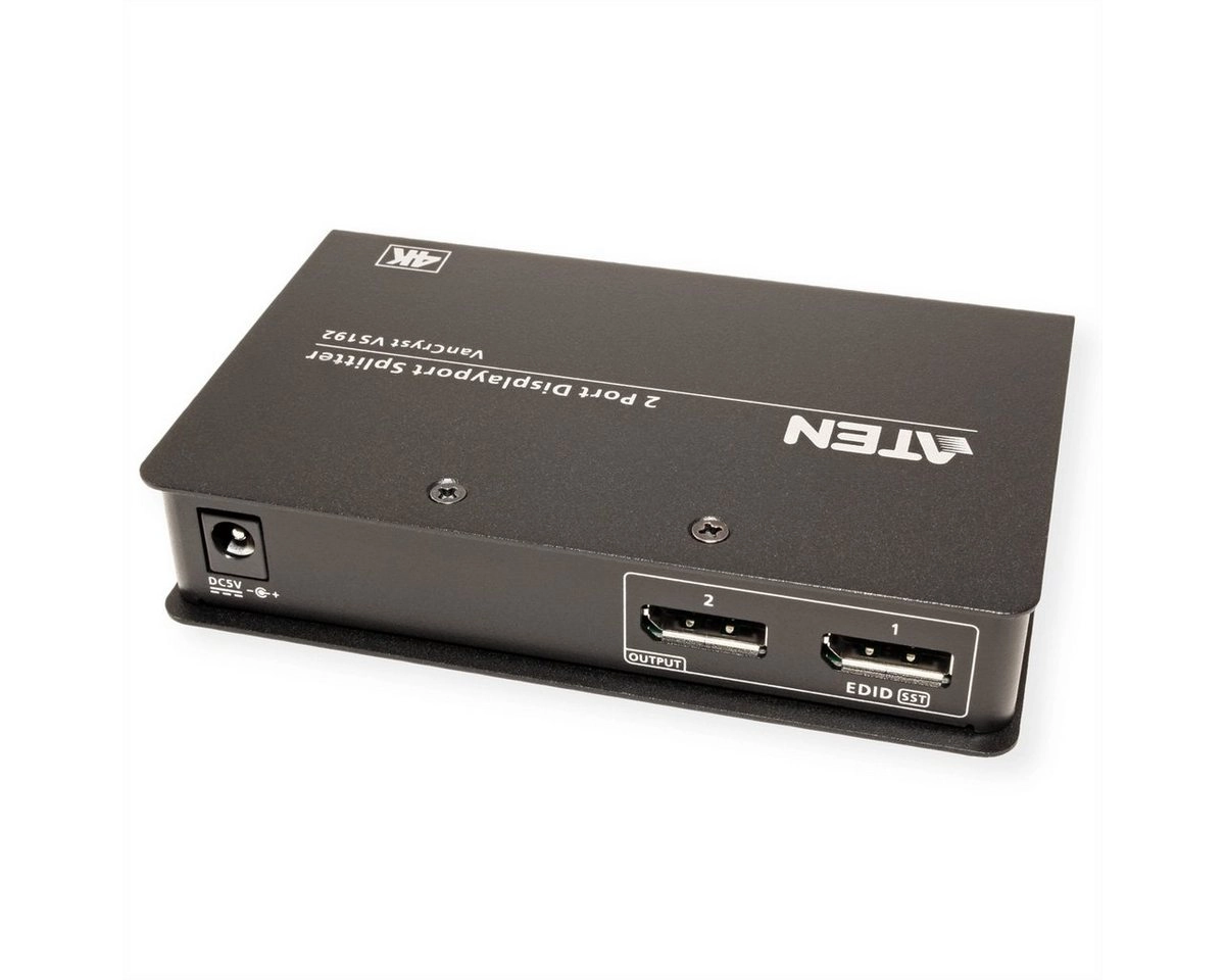 2-Port 4K DisplayPort Splitter, KVM-Switch