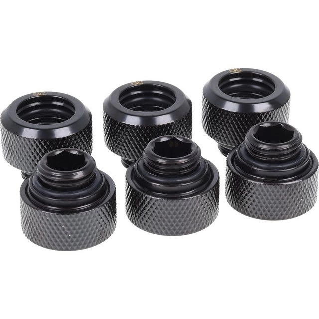 Eiszapfen 13mm HardTube Anschraubtülle G1/4, Schrauben-Set