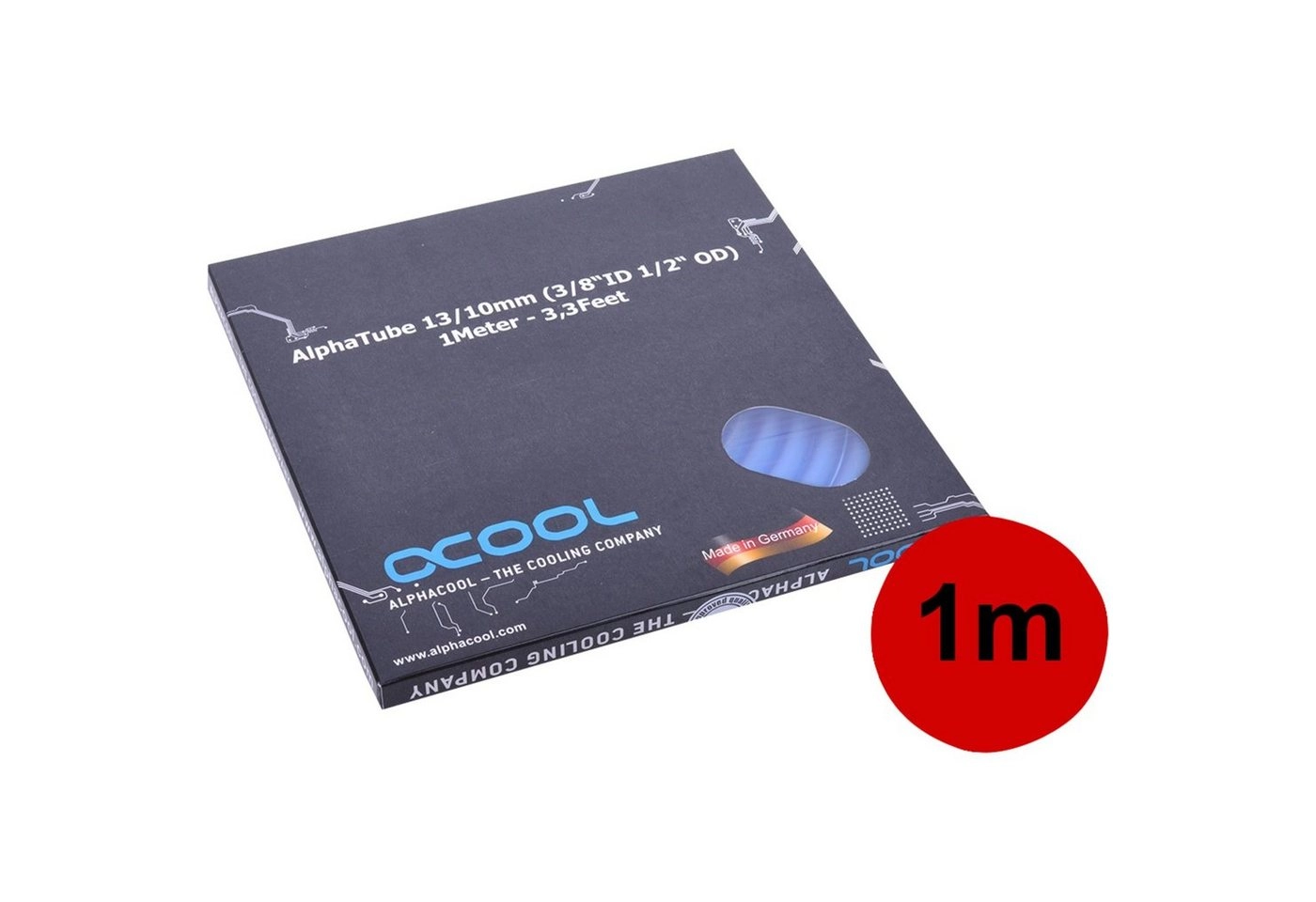 Schlauch AlphaTube HF 13/10 (3/8"ID) - UV Blau 1m