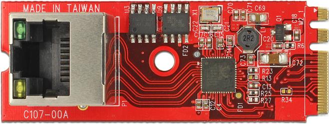 Konverter M.2 Key A+E > 1x RJ45