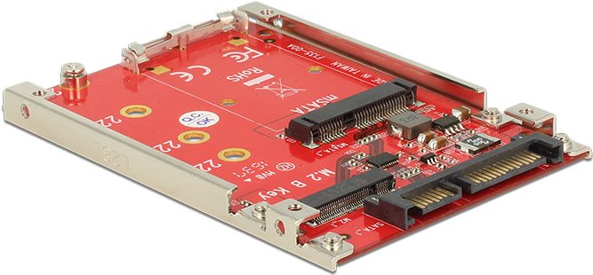 2.5" Konverter SATA 22 Pin > M.2 / mSATA