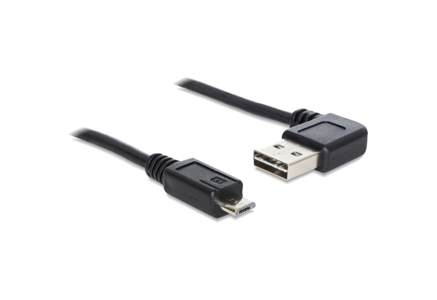 EASY-USB 2.0 Kabel, USB-A Stecker 90° > Micro-USB Stecker