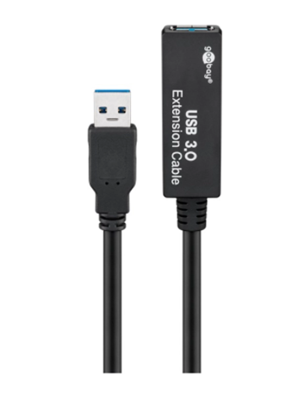 USB 3.2 Gen 1 Aktivverlängerungskabel, USB-A Stecker > USB-A Buchse