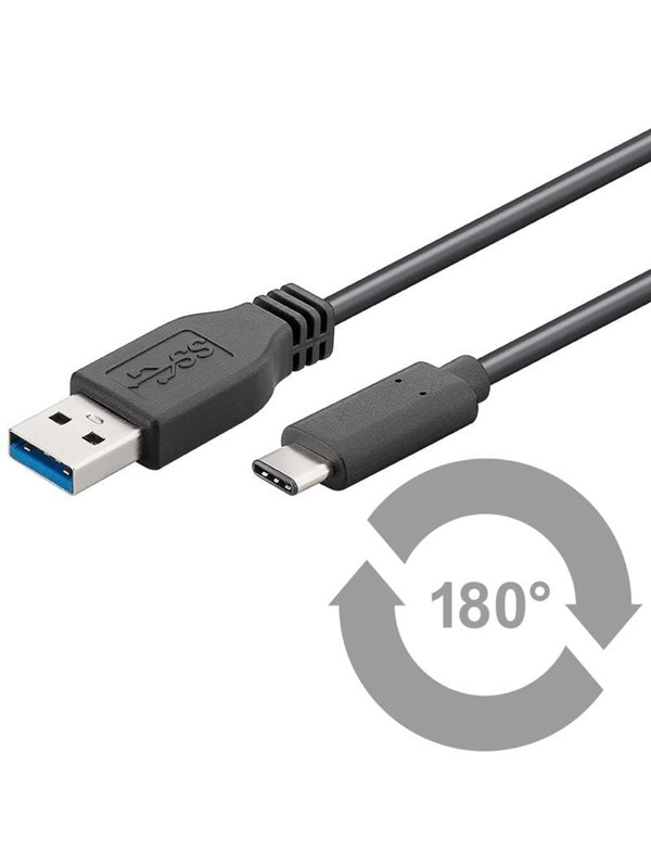 USB 3.2 Gen 1 Kabel, USB-A Stecker > USB-C Stecker