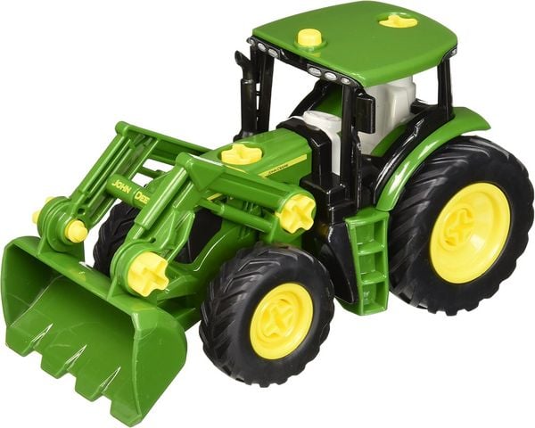 John Deere-Traktor mit Frontlader und Gewicht, Spielfahrzeug