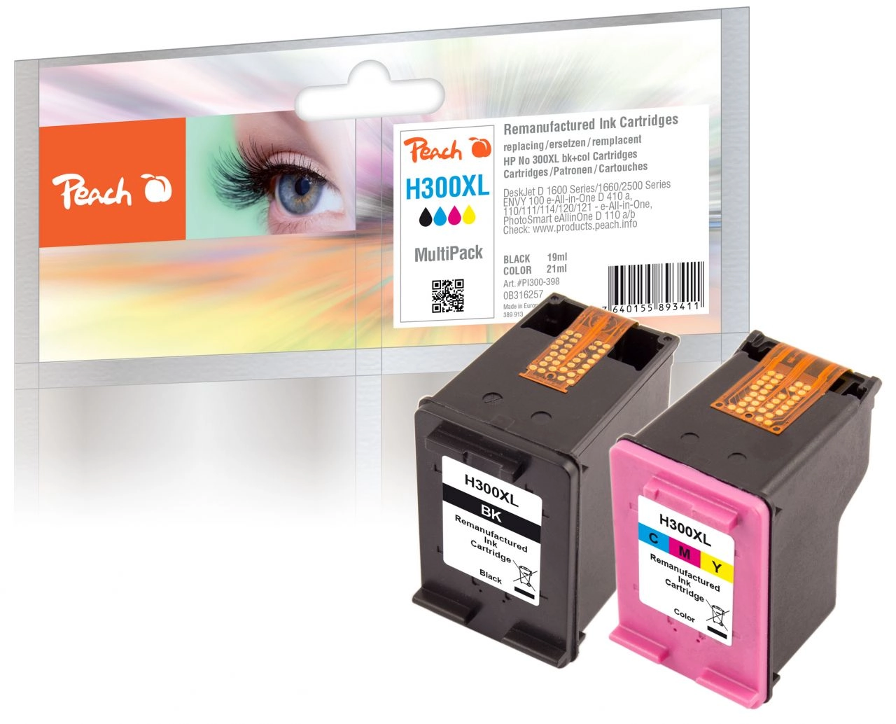 Tinte schwarz + color PI300-398