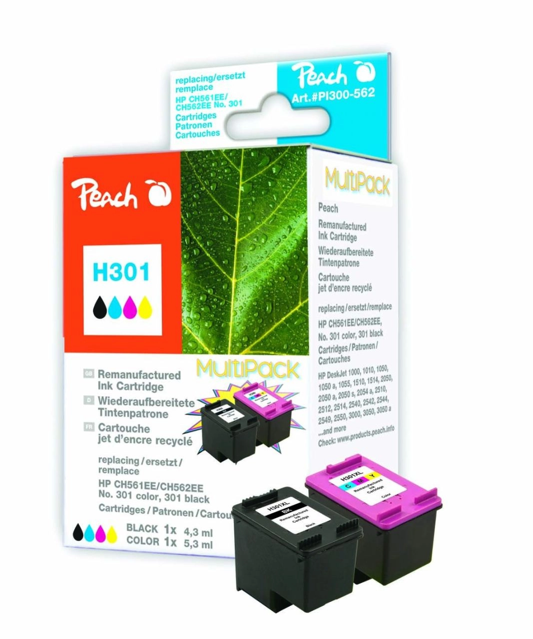 Tinte schwarz + color PI300-562