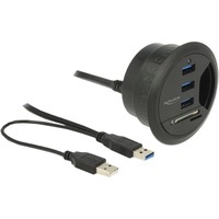 Tisch-Hub 3 Port USB 3.0, Kartenleser