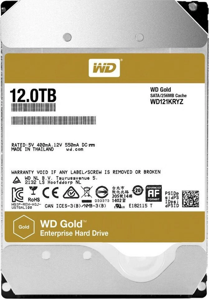 Gold Enterprise Class 12 TB , Festplatte