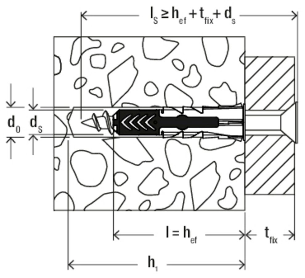 Dübel DUOPOWER 8x40 LD