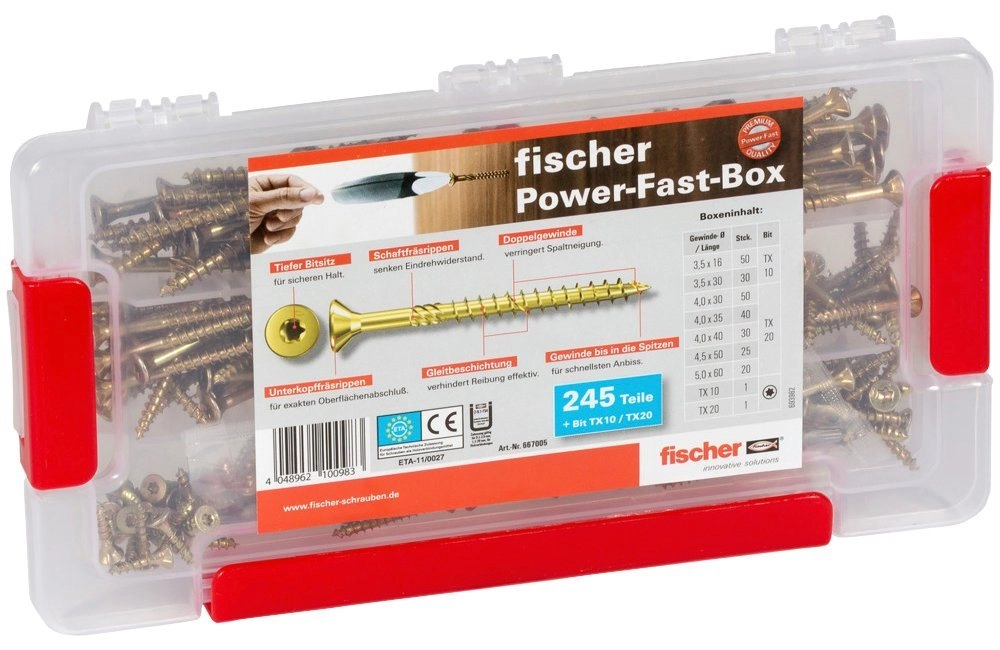 Power-Fast Box, Schrauben-Set