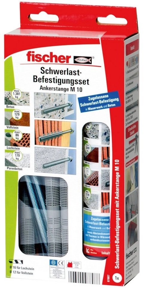 Schwerlast-Befestigungsset 300 T SBS Set M 10, Mörtel