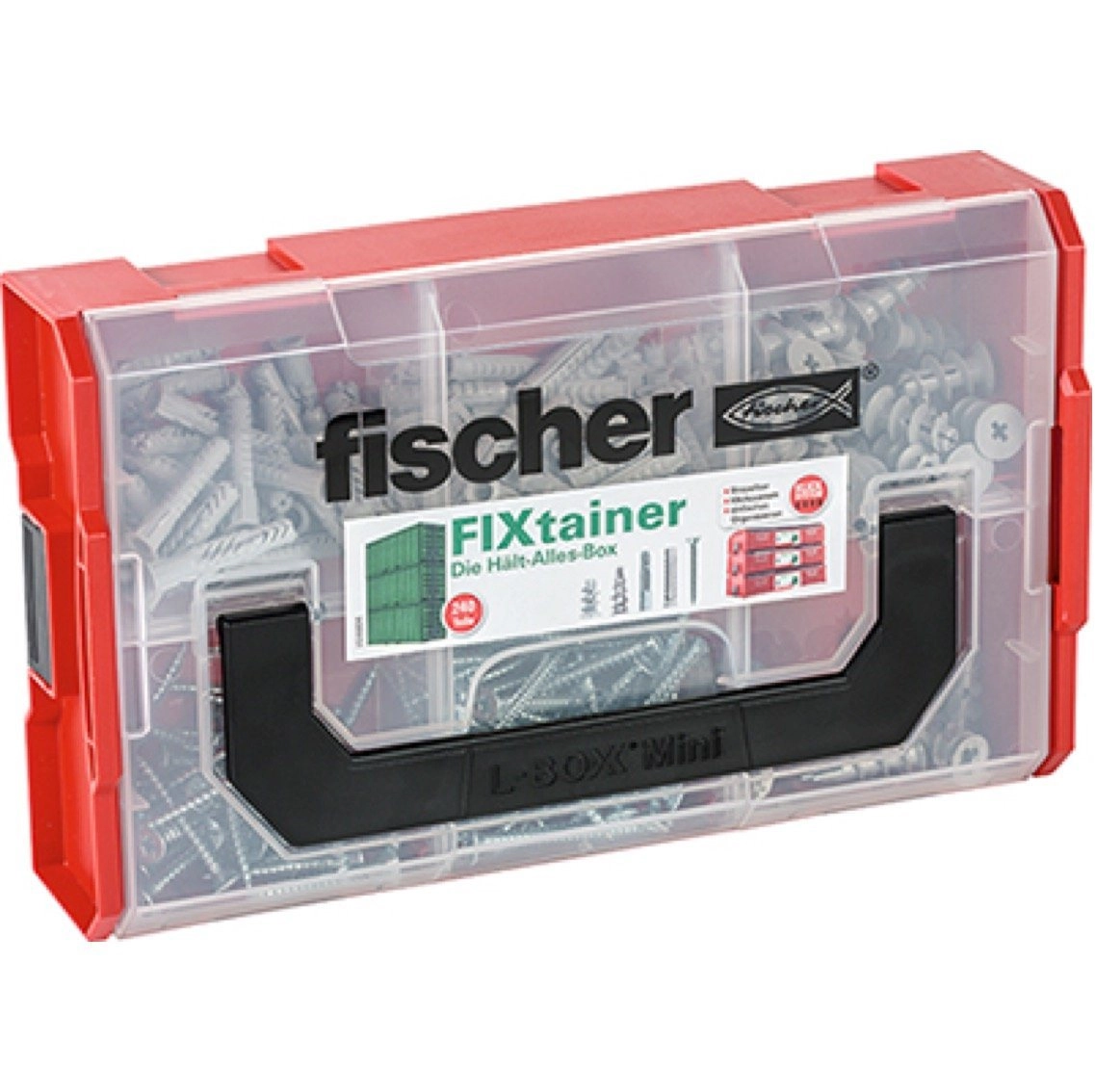 FixTainer - Hält-Alles-Box, Dübel