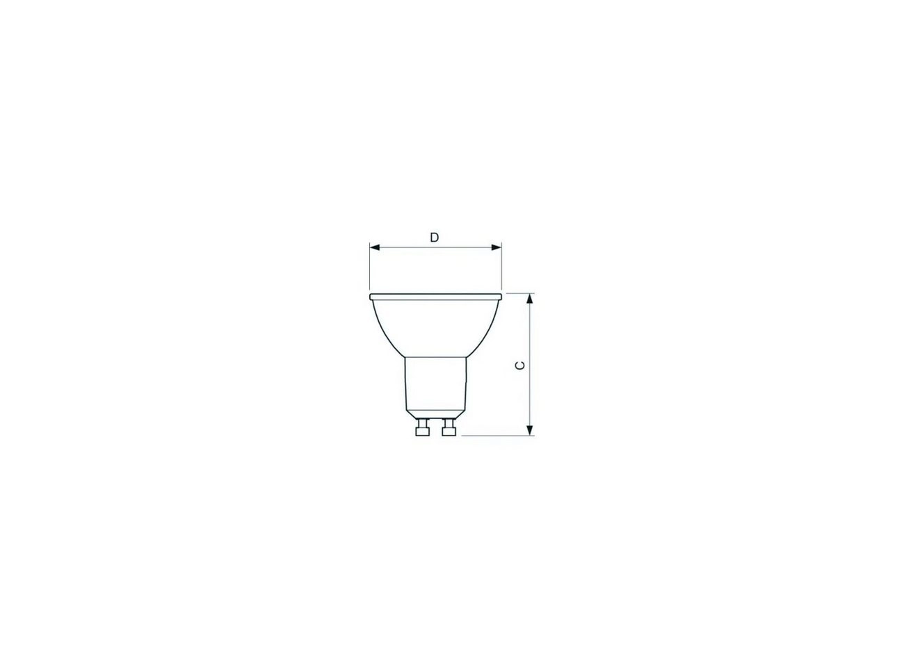 Corepro LEDspot CLA 4.6-50W GU10 840 36D, LED-Lampe