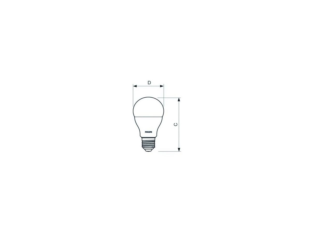 CorePro LEDbulb ND 10-75W A60 E27 840, LED-Lampe