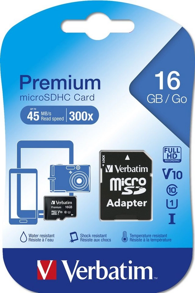 microSDHC 16 GB Class 10, Speicherkarte