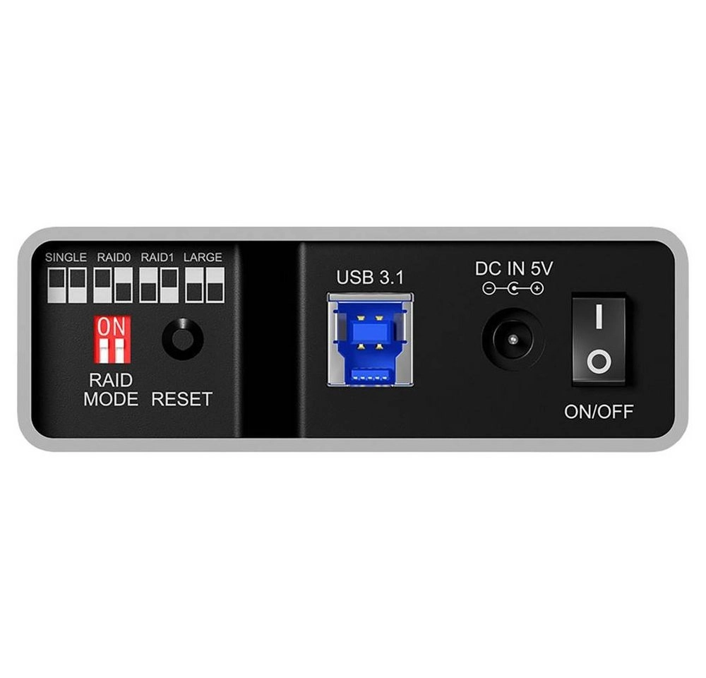 IB-RD2253-U31 bk 2x2,5", Laufwerksgehäuse