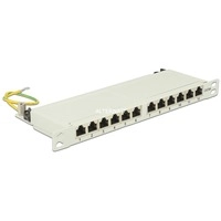 10"Patchpanel 12P Cat.6A 0,5HE