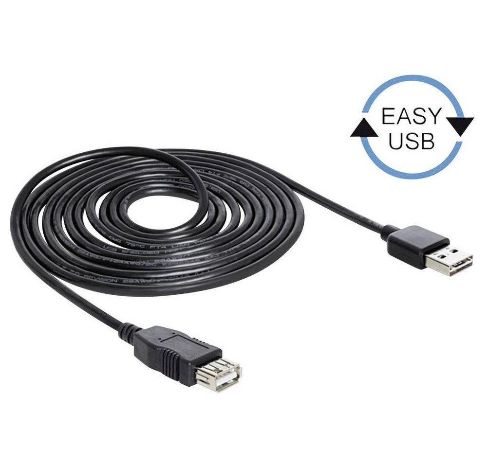 EASY-USB 2.0 Verlängerungskabel, USB-A Stecker > USB-A Buchse