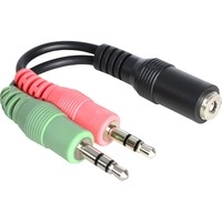 Adapter 3,5mm (Buchse) > 2x3,5mm (Stecker), Y-Kabel