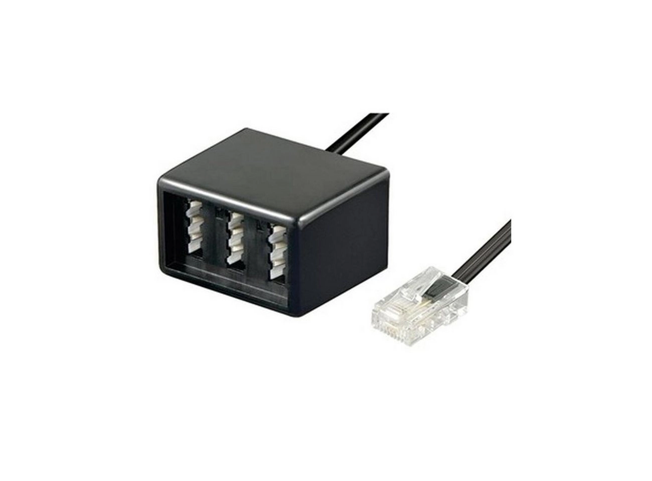 TAE Adapter RJ45 > 3x TAE N/F/F Bu