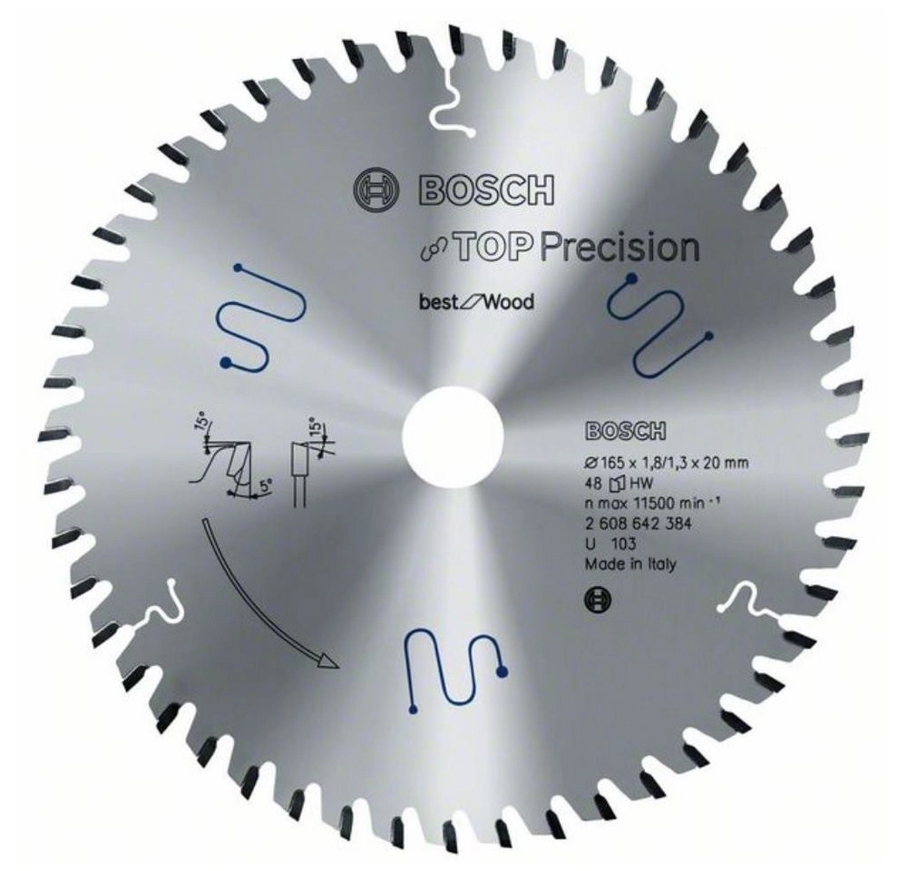 Kreissägeblatt Best for Wood Top Precision 165x20mm