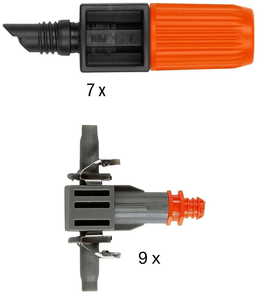 Micro-Drip-System Start-Set Pflanztöpfe M, 68-teilig, Tropfsystem