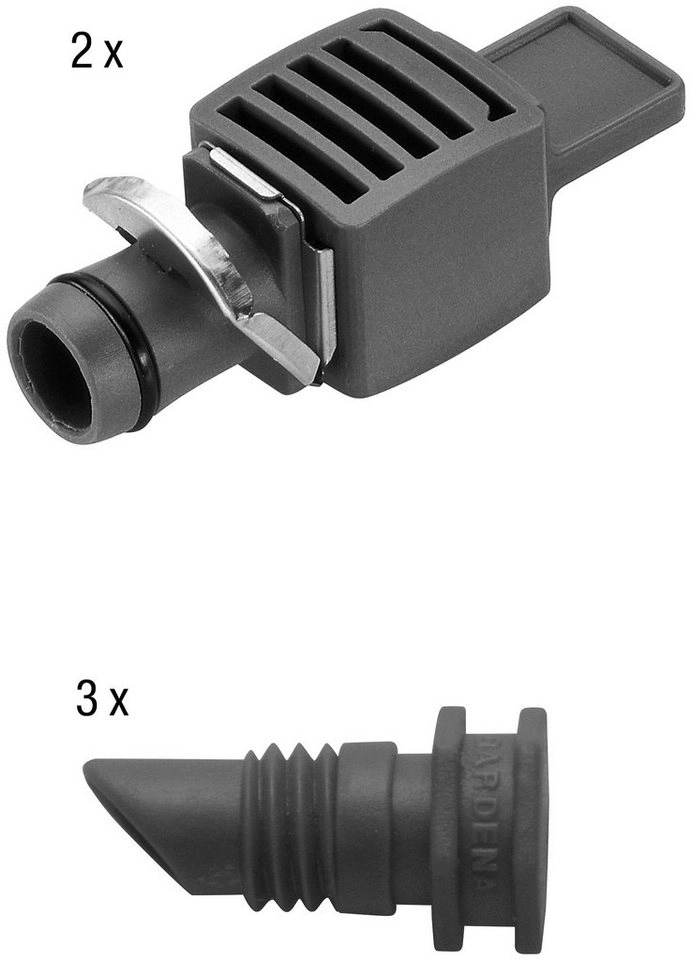 Micro-Drip-System Start-Set Pflanztöpfe M, 68-teilig, Tropfsystem