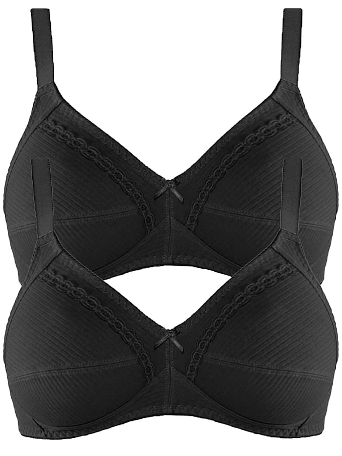 Naturana, 2er Pack Baumwoll Soft BH Natural