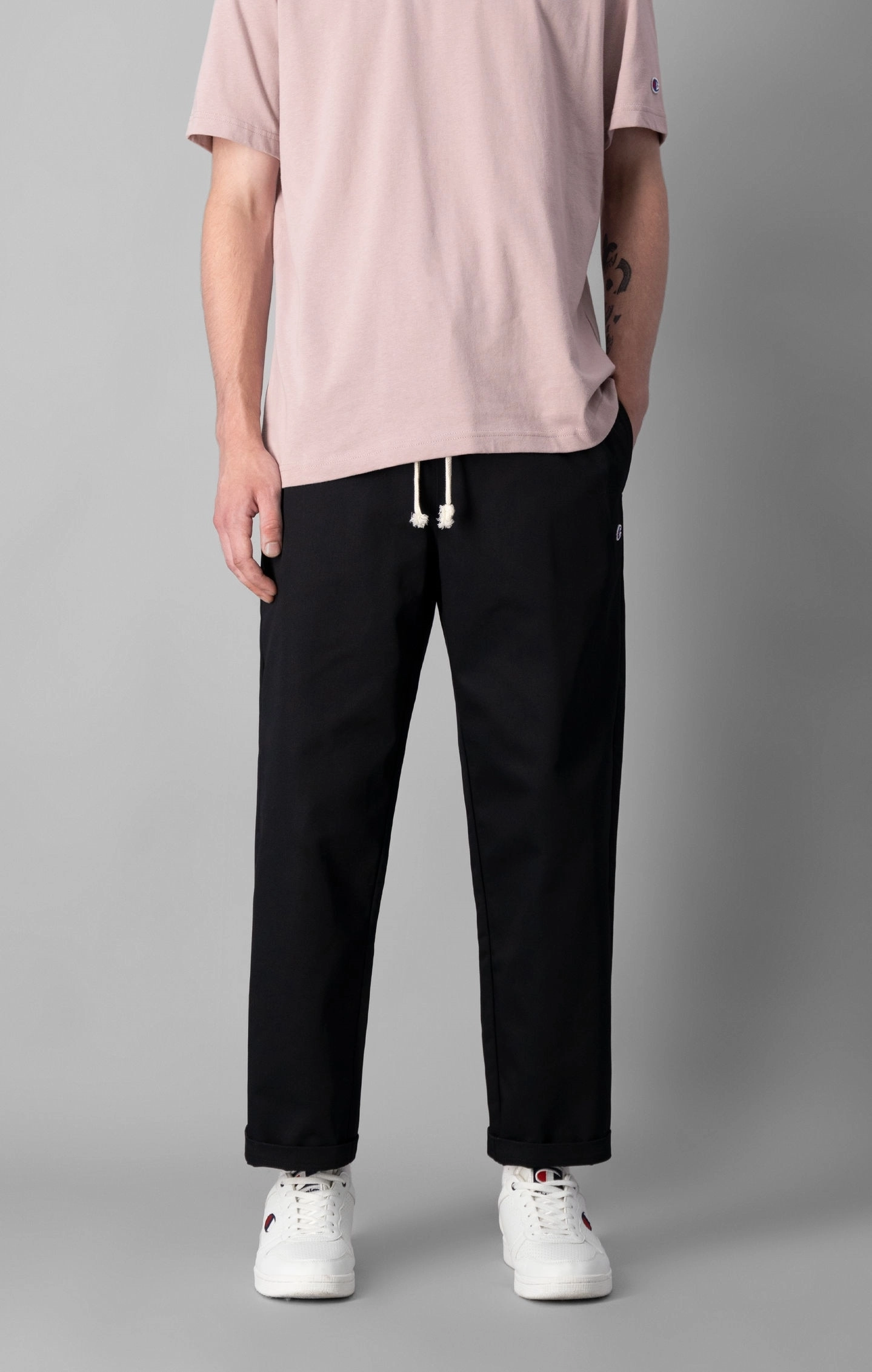 Knöchellange Webhose mit geradem Bein