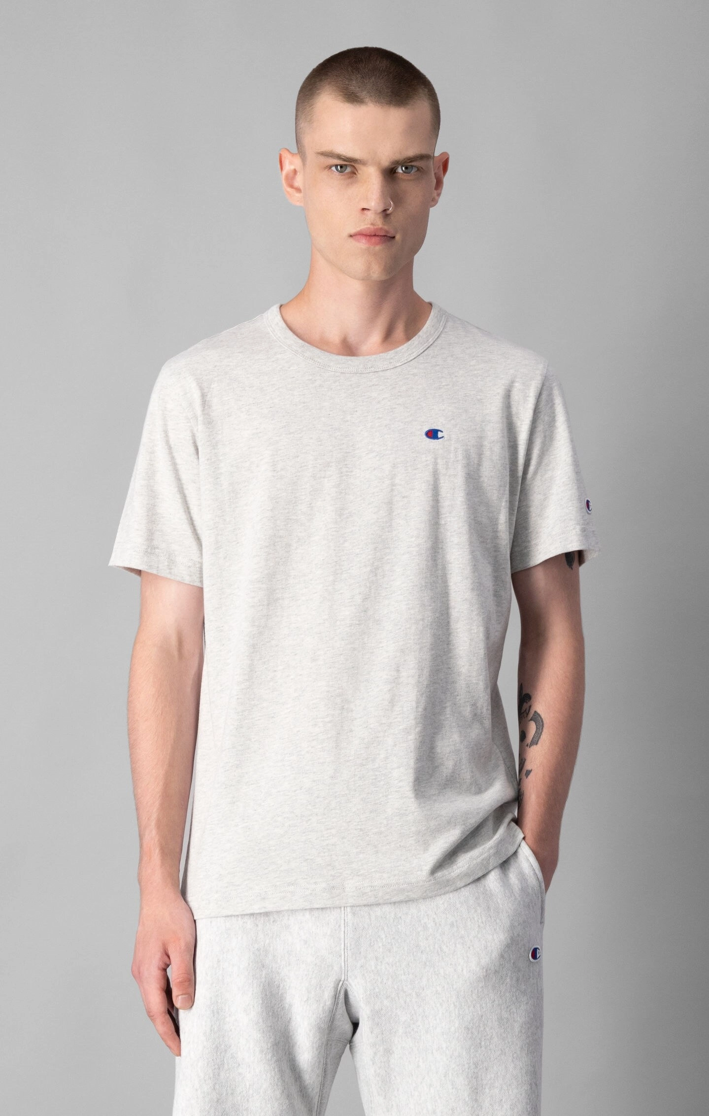 Rundhals-T-Shirt mit C-Logo