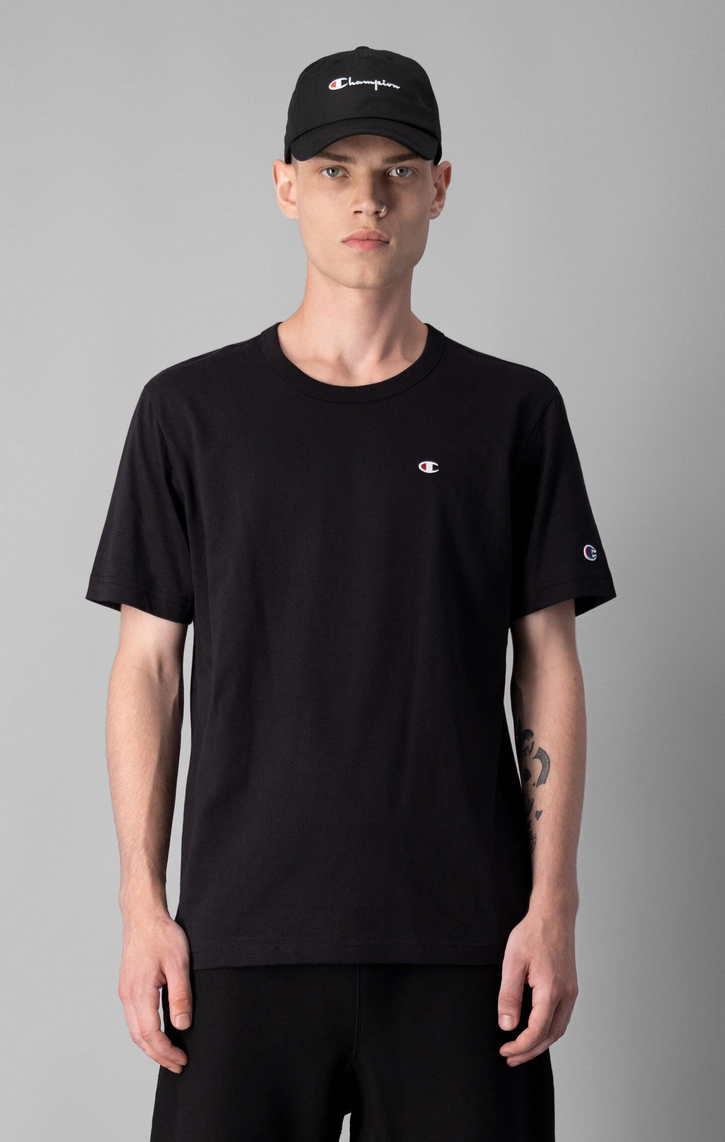 Rundhals-T-Shirt mit C-Logo
