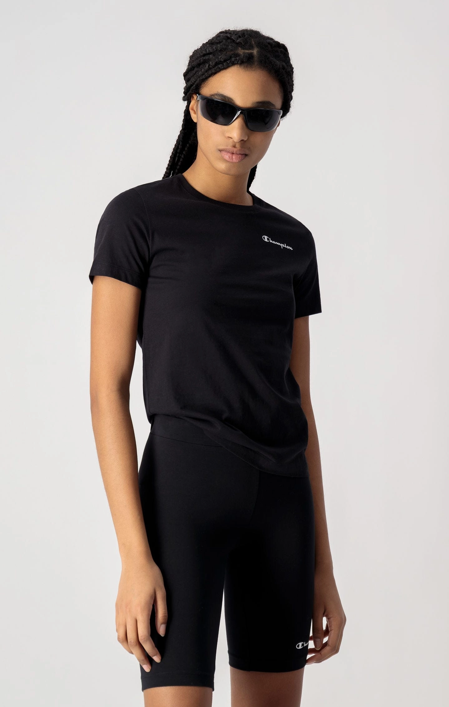 T-Shirt aus Baumwolle mit kleinem Printlogo-Schriftzug