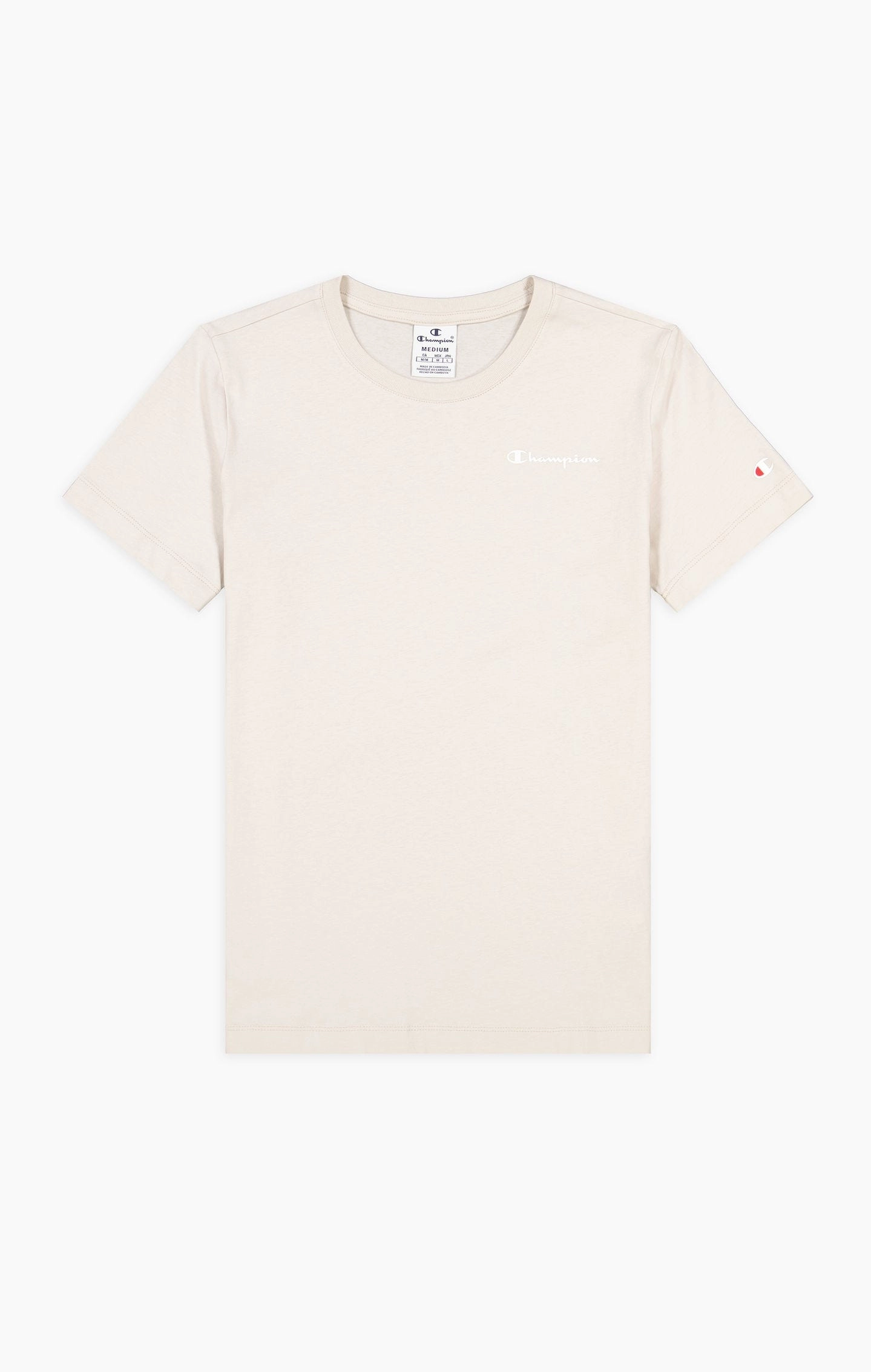 T-Shirt aus Baumwolle mit kleinem Printlogo-Schriftzug
