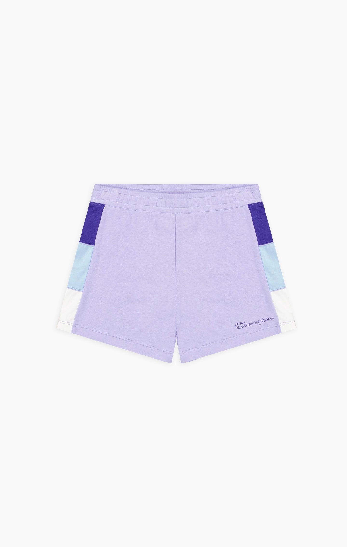 Shorts mit gummiertem Logo-Schriftzug