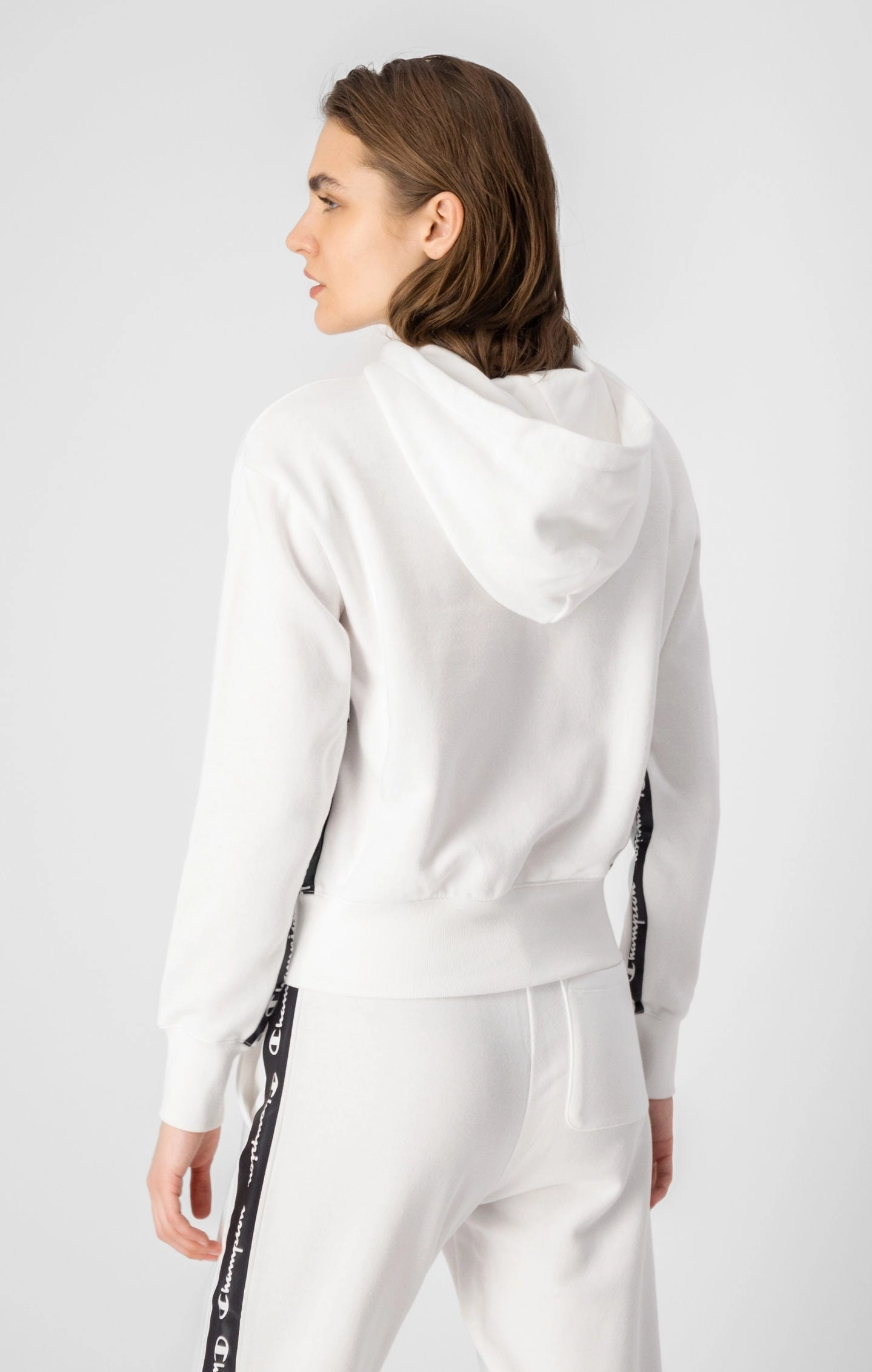 Kapuzenpullover in Kastenform aus ungebürsteter Baumwolle