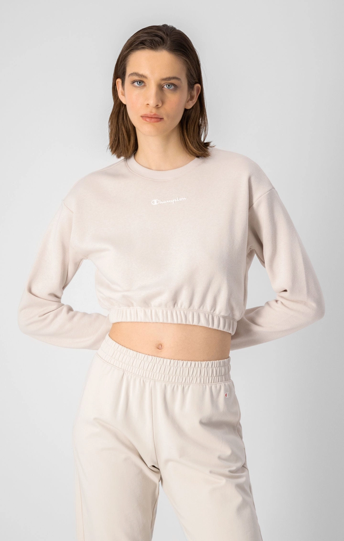 Gerade geschnittenes Sweatshirt mit elastischem Bund